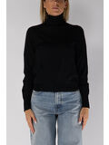 MAGLIONE DOLCEVITA IN LANA MERINO, 90100 BLACK, thumb