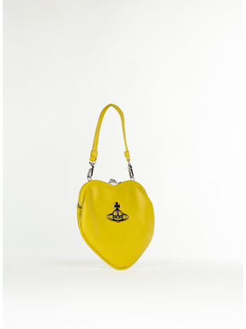 BORSA BELLE HEART FRAME, E406 YELLOW, small