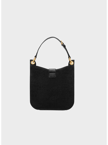 BORSA SMALL GRAIN LEATHER, 1N001 BLACK, small
