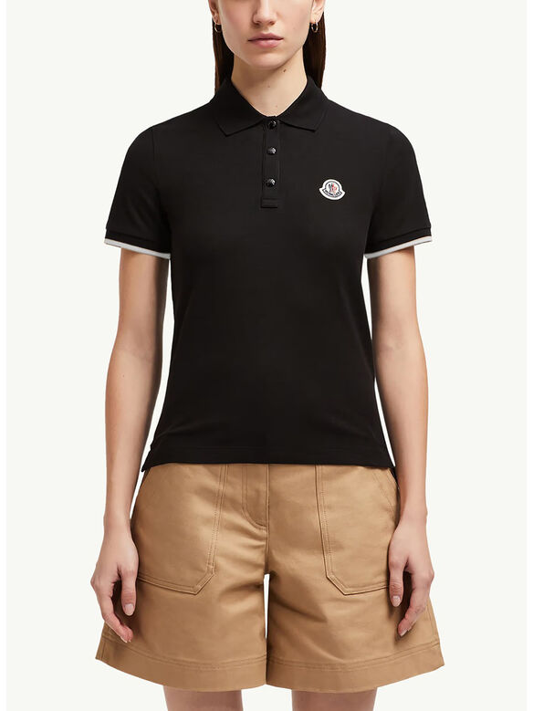 POLO IN PIQUET CON LOGO RICAMATO, 999, medium