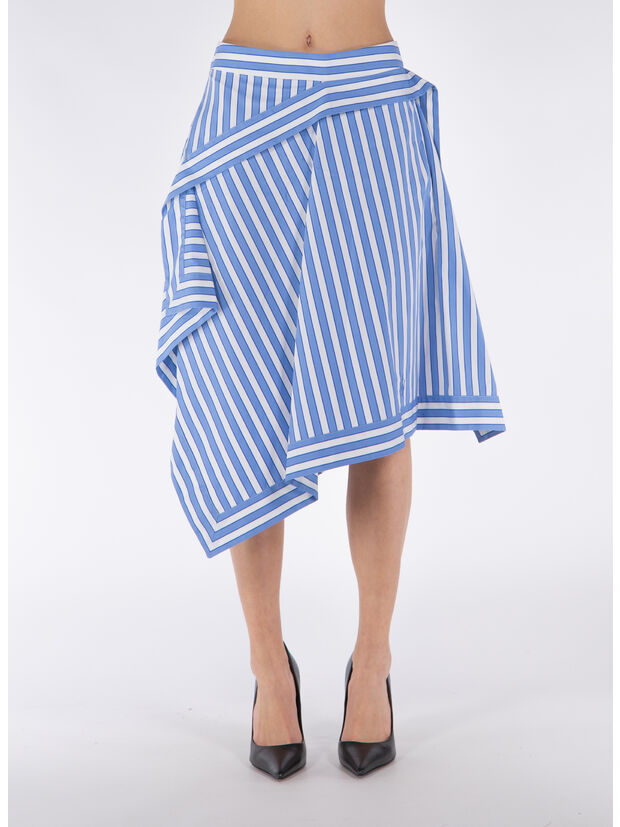 GONNA CON ORLO A FAZZOLETTO, 856 BLUE WHITE, large