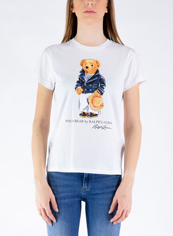 T-SHIRT ORSO, 001WHITE, small
