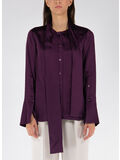 CAMICIA CANDELA L/S SHIRT WITH TIES, PLUM, thumb