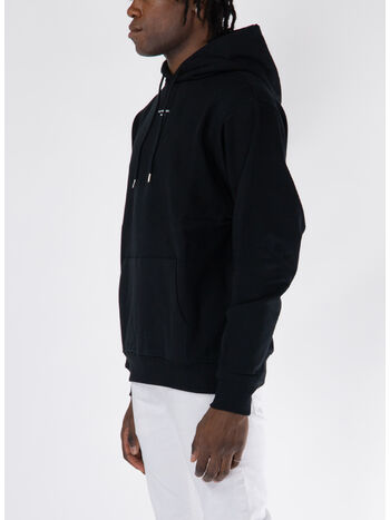 FELPA HOODIE SLOGAN CLASSIQUE, BL BLACK, small