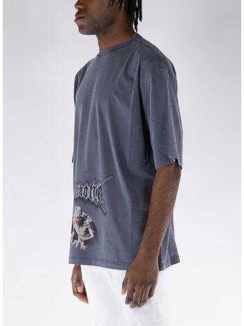 T-SHIRT VINTAGE MONSTER PRINT, NAVY, small