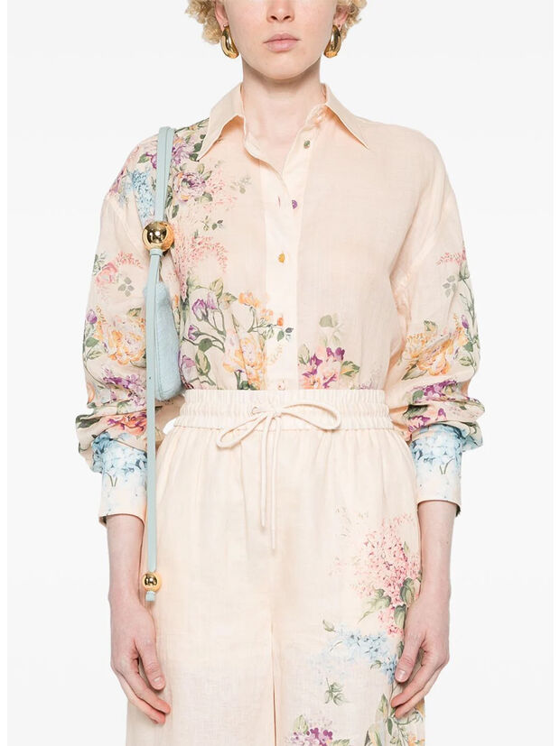 CAMICIA HALLIDAY RELAXED, CWFL CREAM WATERCOLOUR, large