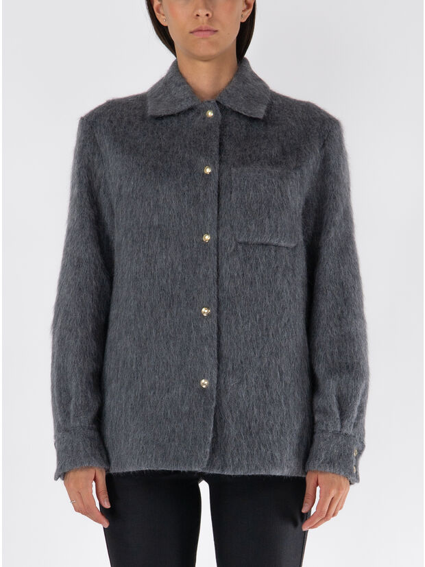 GIACCA IN CAMICIA DI LANA E MOHAIR, , large