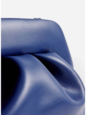 BORSA A MANO TIA VEGAN FABRIC, COBALT BLUE, small