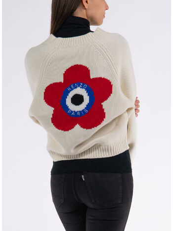 CARDIGAN TARGET, 02 OFF WHITE, small