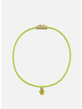 COLLANA INTRECCIATA CON CRISTALLI, 1GF1V ACID LIME - ORO VERSACE, thumb