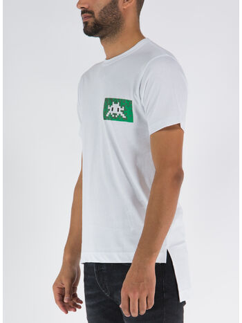 T-SHIRT IN MAGLIA DI COTONE, 2 WHITE, small