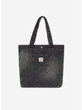 BORSA DENIM, 89EJ Black, destroy wash, splatter, thumb