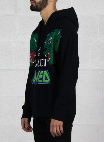 FELPA HOODIE TIGER LOVED, 1082BLACKMULTI, small