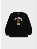T-SHIRT COLLEGE LS TEE, BLACK, thumb