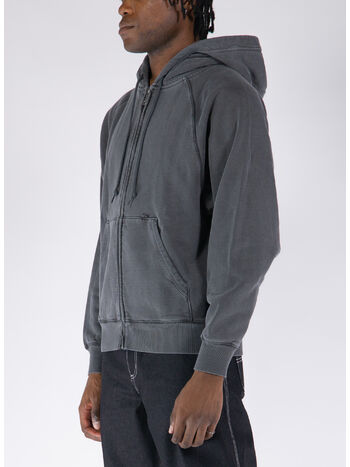 FELPA FULL ZIP TAOS, 654GD FLINT GARMENT DYED, small