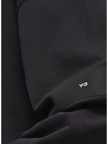 FELPA FRENCH TERRY ZIP HOODIE, BLACK, small