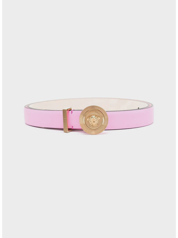 CINTURA MEDUSA BIGGIE, 1PK4V PINK PARADISE-ORO VERSACE, medium