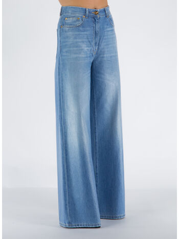 JEANS IN DENIM LAMINATO, 1D030 BLU MEDIO, small