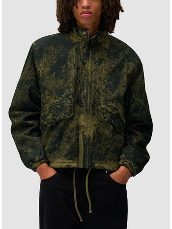 GIACCA FULL ZIP ALL-OVER PAINT, 300 GREEN, small