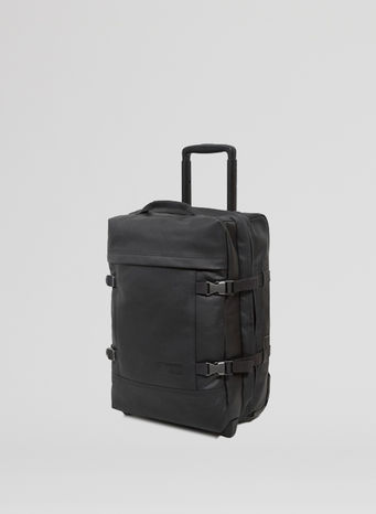 TROLLEY TRANVERZ LEATHER, BLACK, small