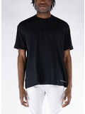 T-SHIRT S/S OVERSIZE CON LOGO, BLACK, thumb