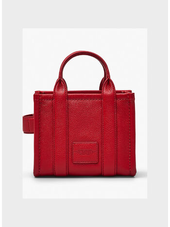 BORSA THE LEATHER TOTE, 617 TRUE RED, small