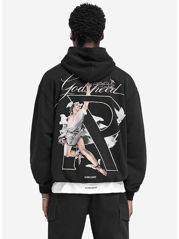 FELPA HOODIE HERMES, 01 JET BLACK, small