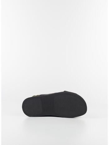 SCARPA ZEPPA IN PELLE NERA E VERDE, ZI835 BLACK/DARK OLIVE, small