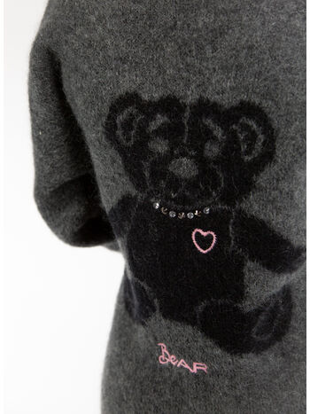 CARDIGAN IN MAGLIA MOHAIR, 8034 GREY, small