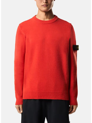 MAGLIONE GIROCOLLO LAMBSWOOL, V0018 SCARLATTO, small