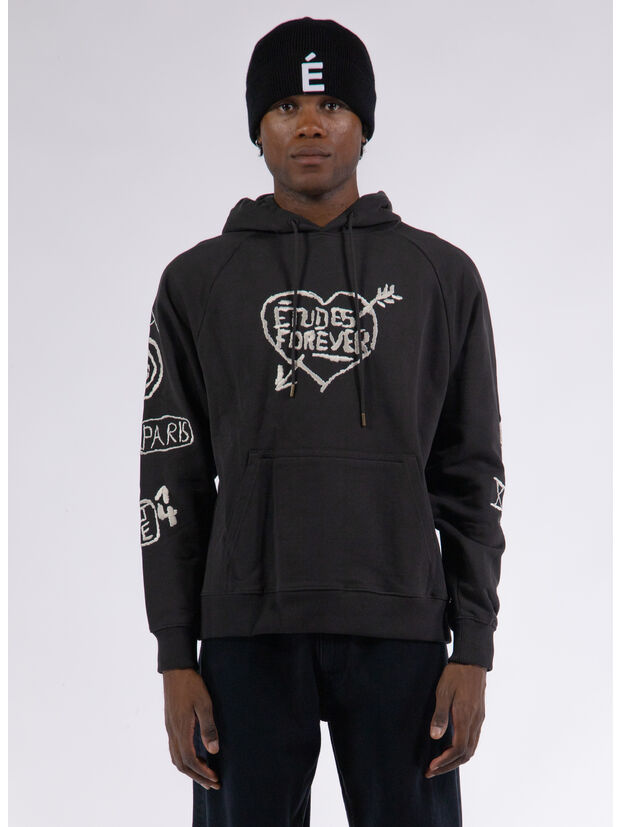 FELPA RACING GRAFFITI, DK BROWN, large