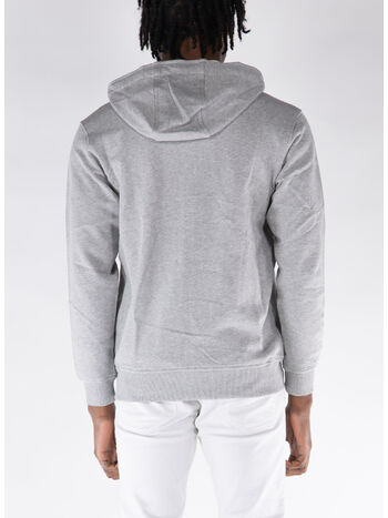 FELPA HOODIE FULL ZIP, TOP GREY, small
