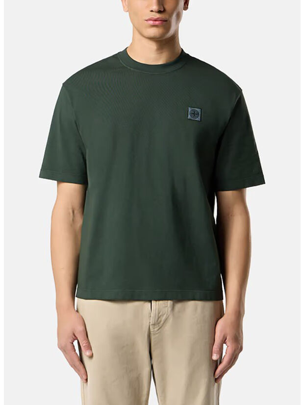 T-SHIRT COMBED ORGANIC COTTON JERSEY, V005E JUNIPER, large