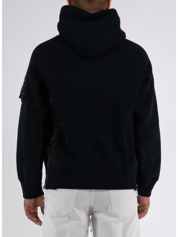 FELPA SPONGE SWEAT BLOUSON, 001 BLACK, small