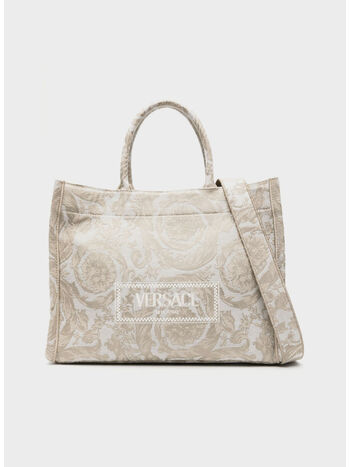 BORSA TOTE EMBROIDERY JACQUARD BAROCCO, 2KF4V BEIGE, small