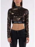 MAGLIA ML LOGO TAPE SEQUINS L/S, 6010 BROWN BLACK, thumb