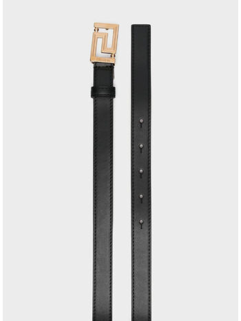 CINTURA BELT H.20 CALF LEATHER, 1B00V BLACK VERSACE GOLD, small