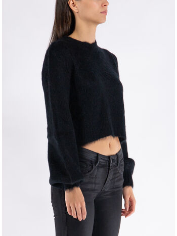 MAGLIONE GIROCOLLO CROPPED, 00N99, small