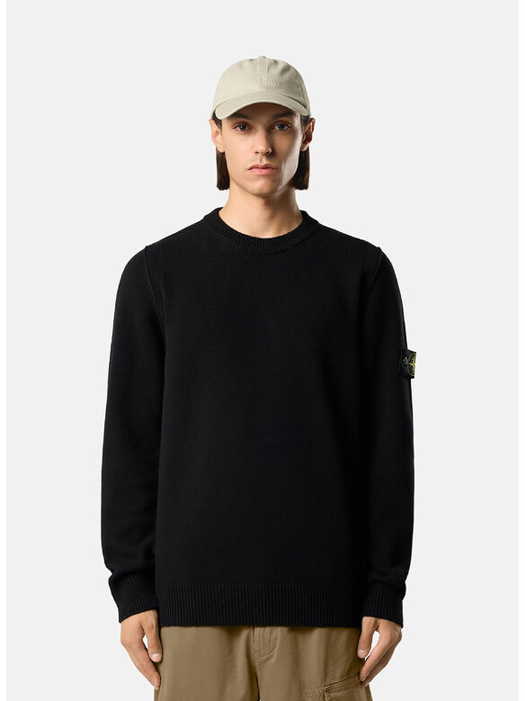 CREW NECK, V0029 BLACK, medium