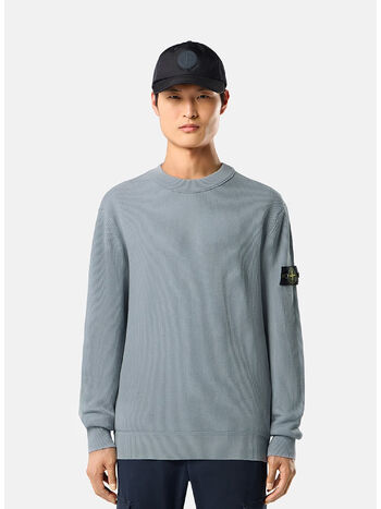 MAGLIONE RIBBED SOFT COTTON, V0049 ASHGREY, small