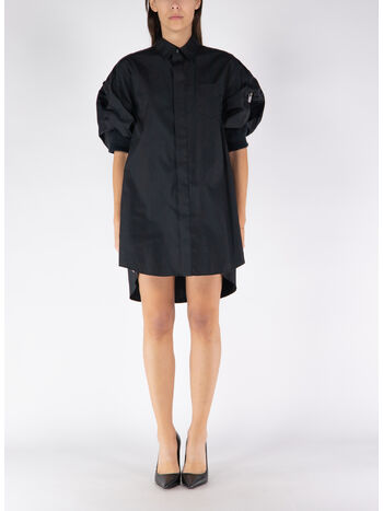 ABITO COTTON POPLIN X NYLON TWILL, 001 BLACK, small