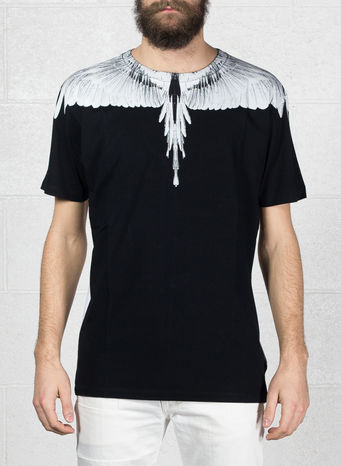 T-SHIRT DOUBLE WING, WHITE/MULTI, small