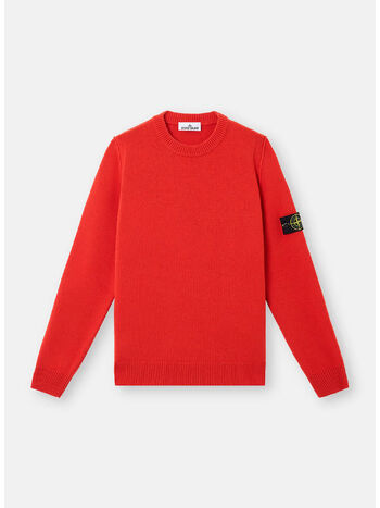 MAGLIONE GIROCOLLO LAMBSWOOL, V0018 SCARLATTO, small
