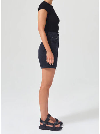 BERMUDA BROKEN WAISTBAND SHORT IN COURSE, cours course (washed black), small