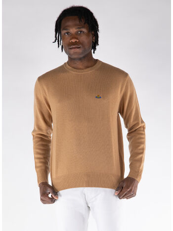 MAGLIONE GIROCOLLO ALEX, C407 CAMEL, small
