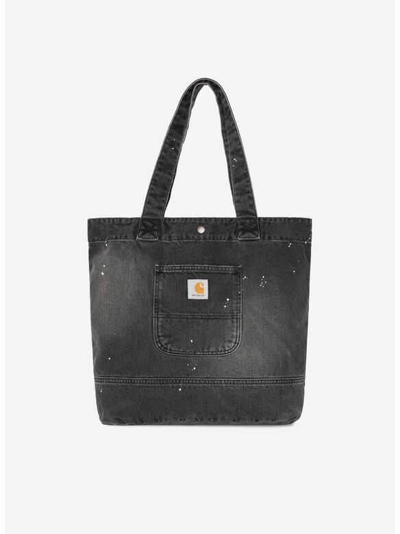BORSA DENIM, 89EJ Black, destroy wash, splatter, medium