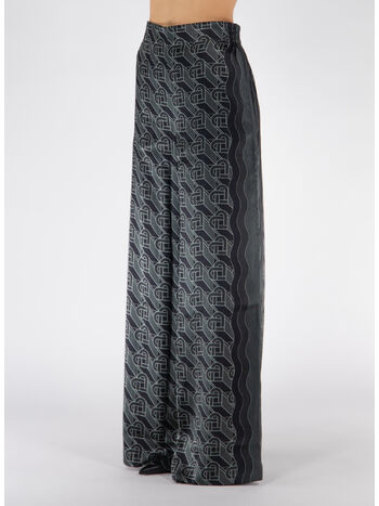 PANTALONE PRINTED, 02 HEART MONOGRAMME BLACK, small