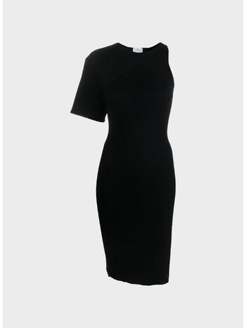 ABITO LONG ASYMETRICAL, 9999 BLACK, small