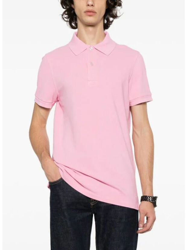 POLO TENNIS PIQUET, DP411 PINK, large