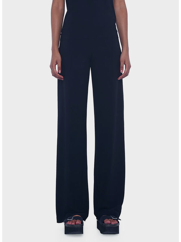 PANTALONE A VITA ALTA, BLACK, medium
